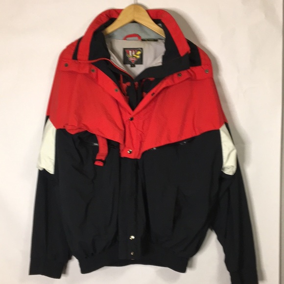 Winston Cigarettes Other - Vintage Winston Cigarette Men's Jacket /Hoodie Red/Black Large